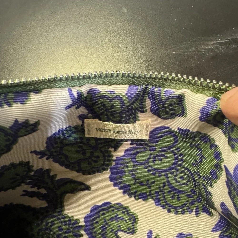 Vera Bradley Vegan Leather‎ Essential Zip Wristlet Green